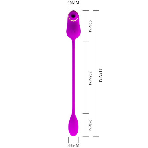 Лиловый вакуумный клиторальный стимулятор Kama с виброяйцом (лиловый)