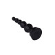 Чёрный анальный стимулятор-ёлочка - 14,5 см. (черный)