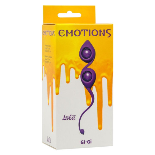 Фиолетовые вагинальные шарики Emotions Gi-Gi (фиолетовый)