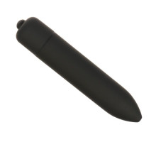 Черная гладкая вибропуля «Оки-Чпоки» - 9 см. (черный)