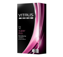 Ультратонкие презервативы VITALIS PREMIUM super thin - 12 шт. (прозрачный)