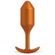 Пробка для ношения цветы бронзы B-vibe Snug Plug 2 - 11 см. (бронзовый)