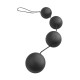 Анальная цепочка из 4 шариков Deluxe Vibro Balls (черный)