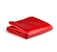 Красное виниловое покрывало - 230 х 180 см. (красный)