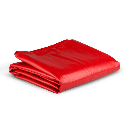 Красное виниловое покрывало - 230 х 180 см. (красный)