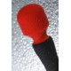 Черно-красный двусторонний вибромассажер Black&Red - 21 см. (черный с красным)