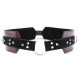 Бордовый пояс с колечками для крепления наручников Maroon Leather Belt (бордовый|S-M-L)