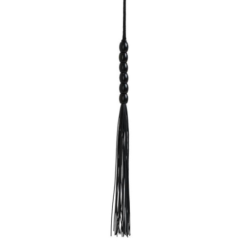 Черная силиконовая мини-плеть - 22 см. (черный)