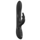 Черный вибромассажер-кролик Amoris - 23 см. (черный)