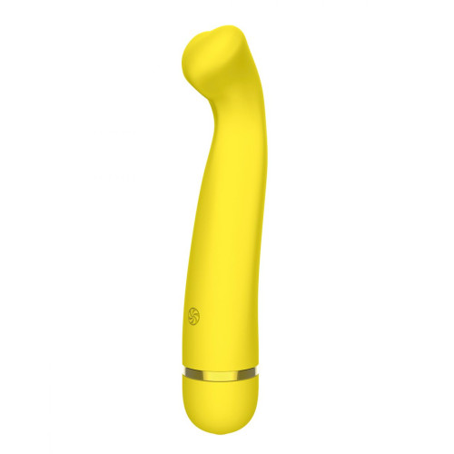 Желтый перезаряжаемый вибратор Raffi - 17,1 см. (желтый)
