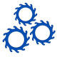 Набор из 3 синих эрекционных колец Renegade Gears (синий)