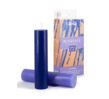 Набор из 2 БДСМ-свечей To Flame (синий с сиреневым)
