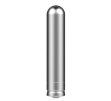 Серебристая стальная вибропуля Ferro - 7,2 см. (серебристый)