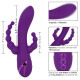 Фиолетовый вибромассажер-кролик Long Beach Bootylicious с анальной цепочкой (фиолетовый)