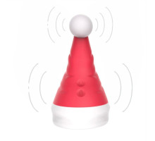 Красный вибростимулятор в форме колпака Magical Santa Hat (красный)