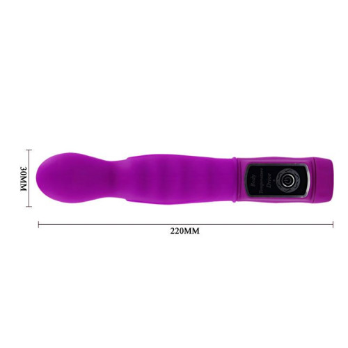 Лиловый вибратор Body Touch II с реакцией на прикосновения - 22 см. (лиловый)