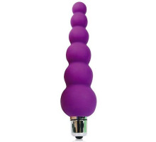 Фиолетовый анальный вибромассажер-елочка - 12 см. (фиолетовый)