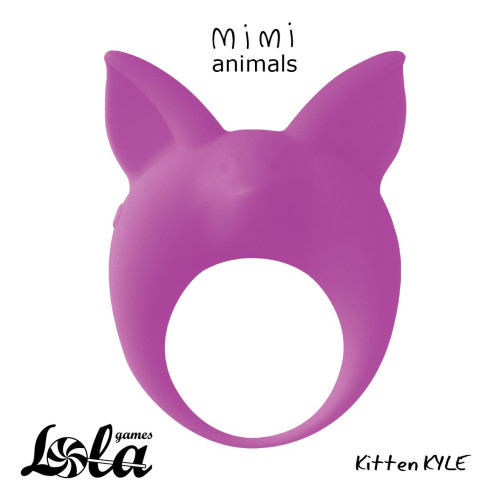 Фиолетовое эрекционное кольцо Kitten Kyle (фиолетовый)