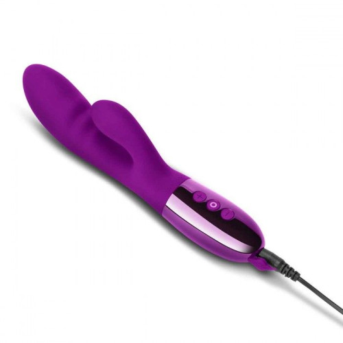 Фиолетовый вибромассажер-кролик Blend - 20,2 см. (фиолетовый)