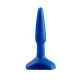 Синий анальный стимулятор Small Anal Plug - 12 см. (синий)