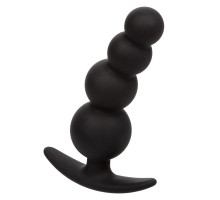 Черная анальная ёлочка для ношения Beaded Plug - 9 см. (черный)