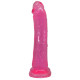 Розовый фаллоимитатор на присоске - 22 см. (розовый)