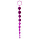 Фиолетовая анальная цепочка Anal stimulator - 26 см. (фиолетовый)