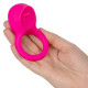 Ярко-розовое эрекционное кольцо Silicone Rechargeable Teasing Tongue Enhancer (ярко-розовый)