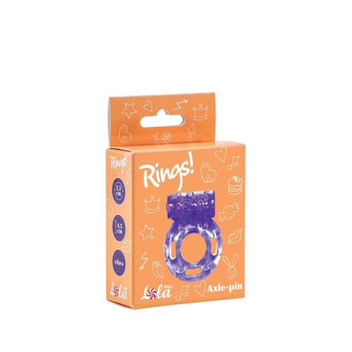 Фиолетовое эрекционное кольцо с вибрацией Rings Axle-pin (фиолетовый)