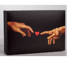 Складная коробка Love - 16 х 23 см. (черный)