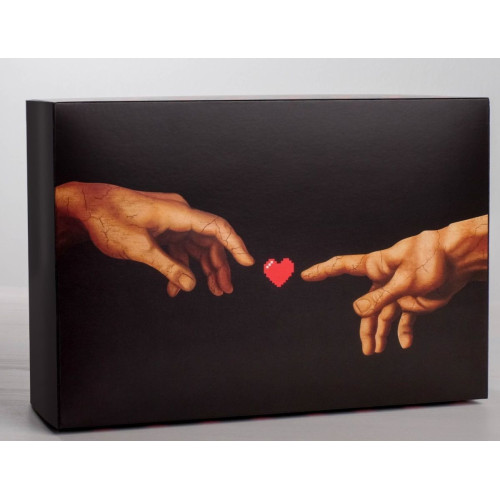 Складная коробка Love - 16 х 23 см. (черный)