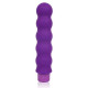 Фиолетовый силиконовый вибратор-елочка Cosmo - 15 см. (фиолетовый)