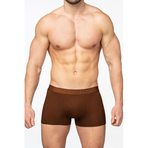 Однотонные мужские трусы-боксеры из модала (коричневый|XL)