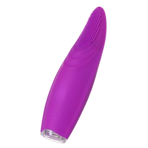 Фиолетовый клиторальный стимулятор с ресничками JOS ALICIA - 15,5 см. (фиолетовый)