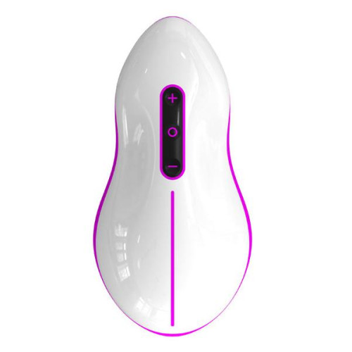 Бело-розовый вибростимулятор Mouse (белый с розовым)