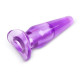 Фиолетовая анальная пробка - 8 см. (фиолетовый)