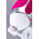 Розовый вибратор с клиторальным стимулятором BALLE - 23 см. (розовый)
