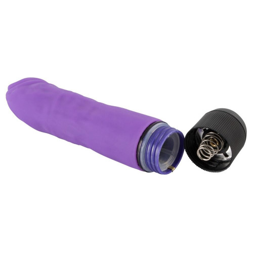 Фиолетовый вибратор-реалистик без мошонки - 14,5 см. (фиолетовый)