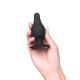 Черная анальная втулка Spade M - 10 см. (черный)
