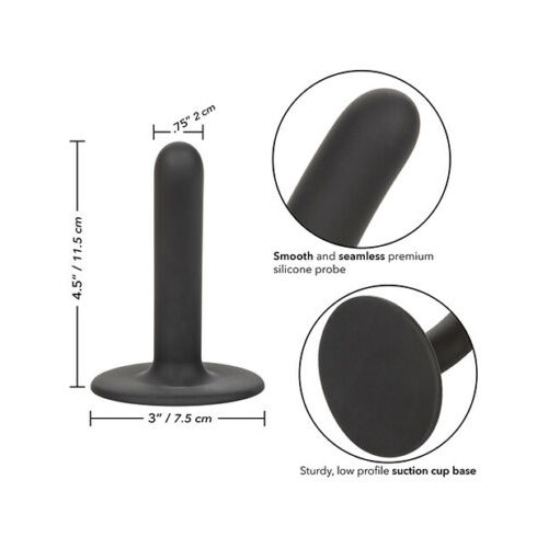 Черный анальный стимулятор Boundless 4.5” Slim Probe - 11,5 см. (черный)