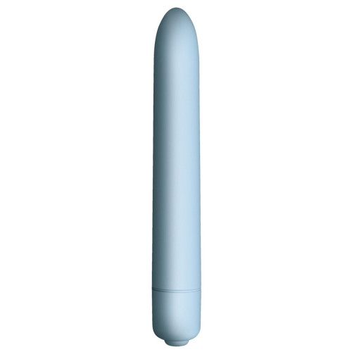 Голубой мини-вибратор Sugar Blue - 14,2 см. (голубой)