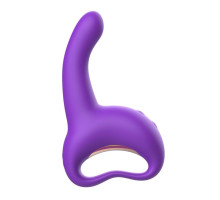 Фиолетовый вибратор для G-стимуляции (фиолетовый)