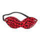 Красная маска на резиночке с леопардовыми пятнышками (красный)