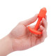 Оранжевая вибропробка для ношения B-vibe Snug Plug 1 - 10 см. (оранжевый)