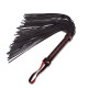 Черная плеть с петлей и контрастной красной строчкой - 45,7 см. (черный с красным)