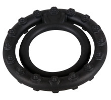 Чёрное кольцо для пениса Steely Cockring (черный)