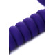 Силиконовый рельефный анальный вибратор - 14 см. (фиолетовый)