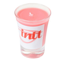 Массажная свеча для поцелуев Strawberry с ароматом клубники - 30 гр.
