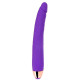 Фиолетовый изогнутый реалистичный вибратор - 18 см. (фиолетовый)