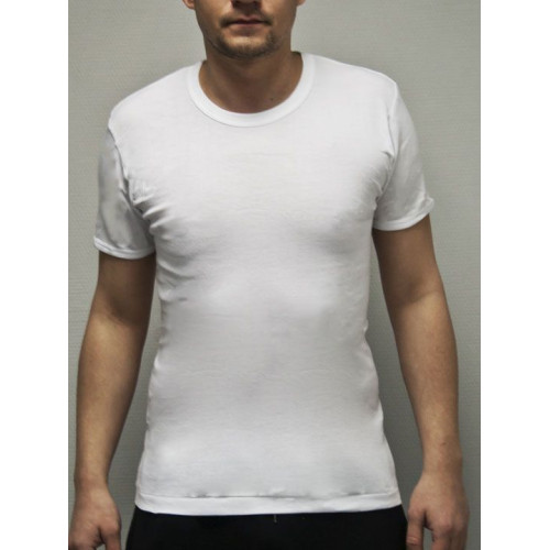 Хлопковая футболка с коротким рукавом (белый|XXL)